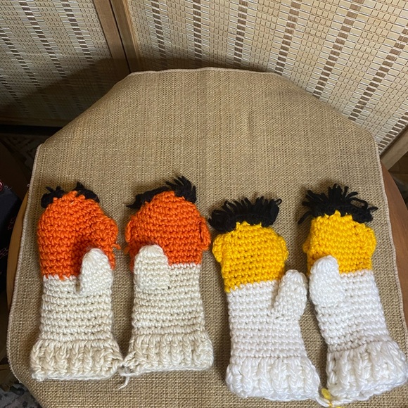 Handmade Sesame Street Character Mittens - Picture 3 of 3